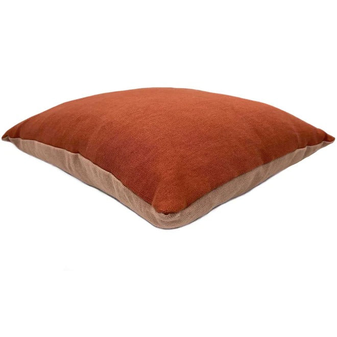 Elba Cayenne/Buff Linen Side Cushion