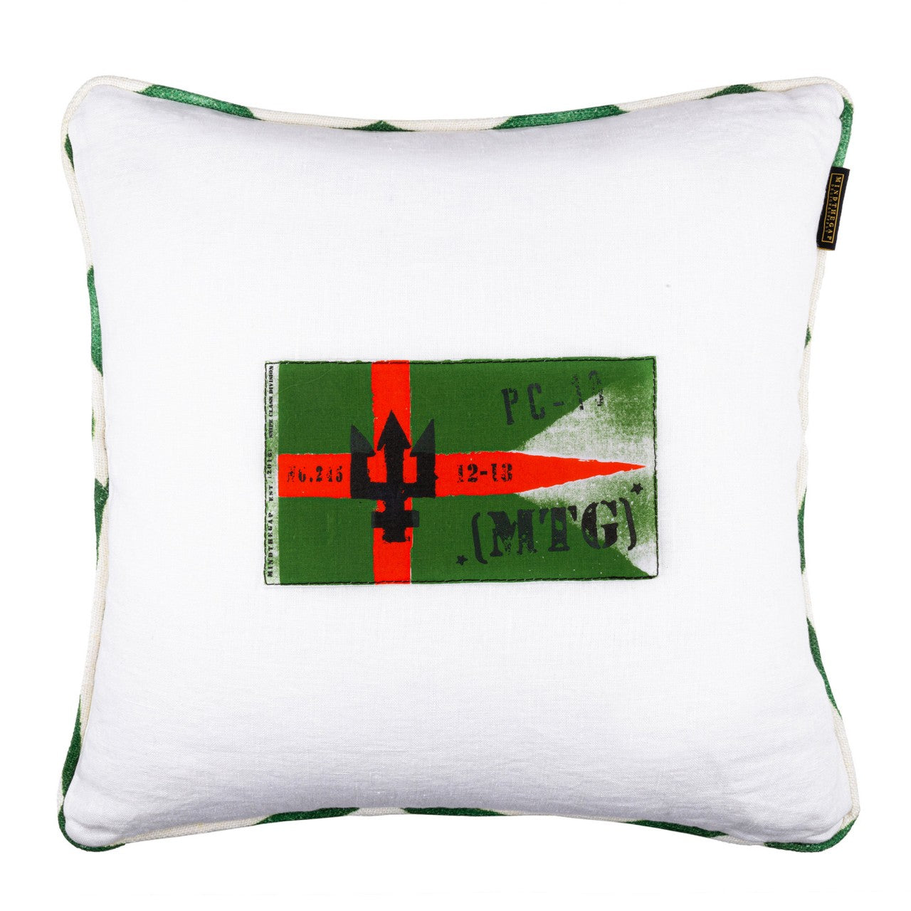 NAVAL FLAG I Cushion - Green