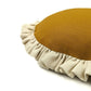 Round Maize Single Ruffle Side Cushion