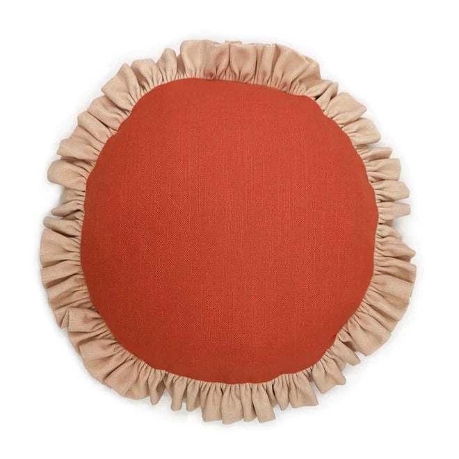 Round Pepper Single Ruffle Cushion