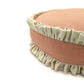 Round Blush Double Ruffle Side Cushion