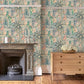 Rainforest Rabble Powder Blue Room Wallpaper