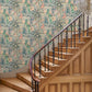 Rainforest Rabble Powder Blue Room Wallpaper