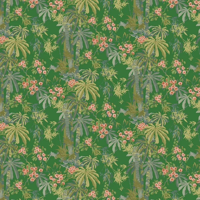 Bamboo Garden Emerald Wallpaper