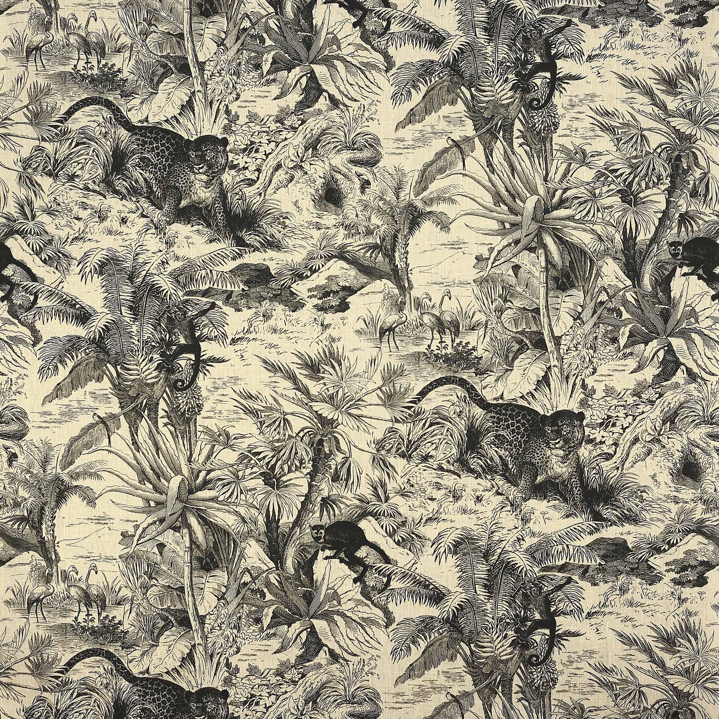 Salvator Lin Fabric - Gray 