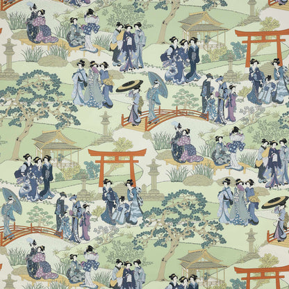 Geishas Fabric - Blue