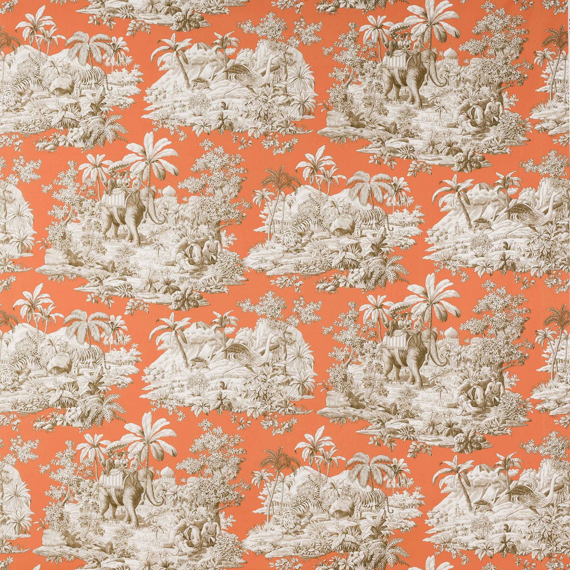 Bengale Fabric - Orange