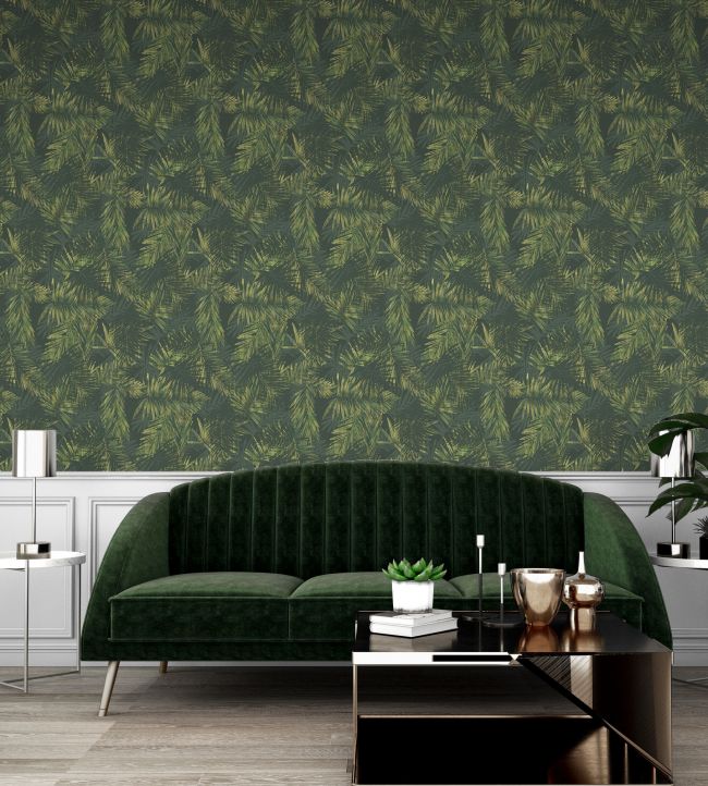Maya Room Wallpaper - Green