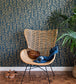 Ditto Metallic Room Wallpaper - Blue