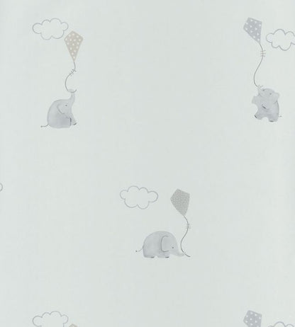 Elephants Wallpaper - Gray