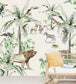 Just Another Day In The Jungle Room Mural - Green