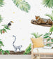 Jungle Tiger Room Mural - Green