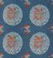 Phoenix And Dragon Fabric - Blue 