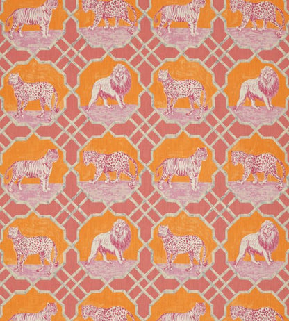 Kitty Cat Fabric - Orange