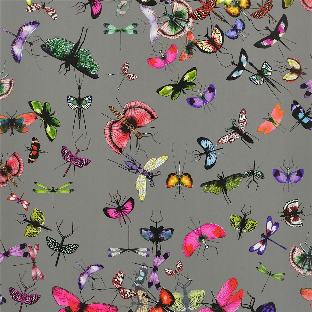 Mariposa Wallpaper - Gray