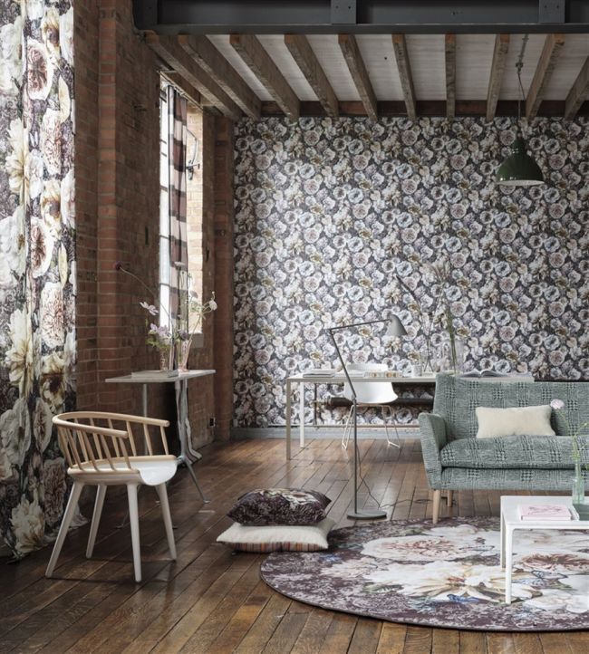 Pahari Room Wallpaper - Gray