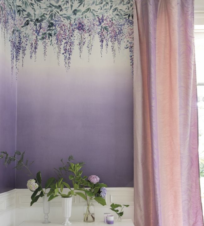 Summer Palace Room Wallpaper - Purple