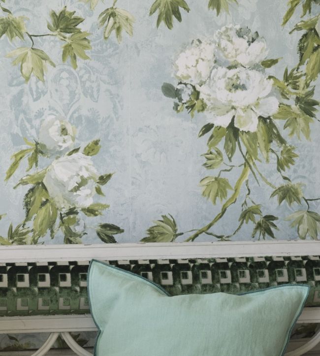 Floreale Room Wallpaper - Teal