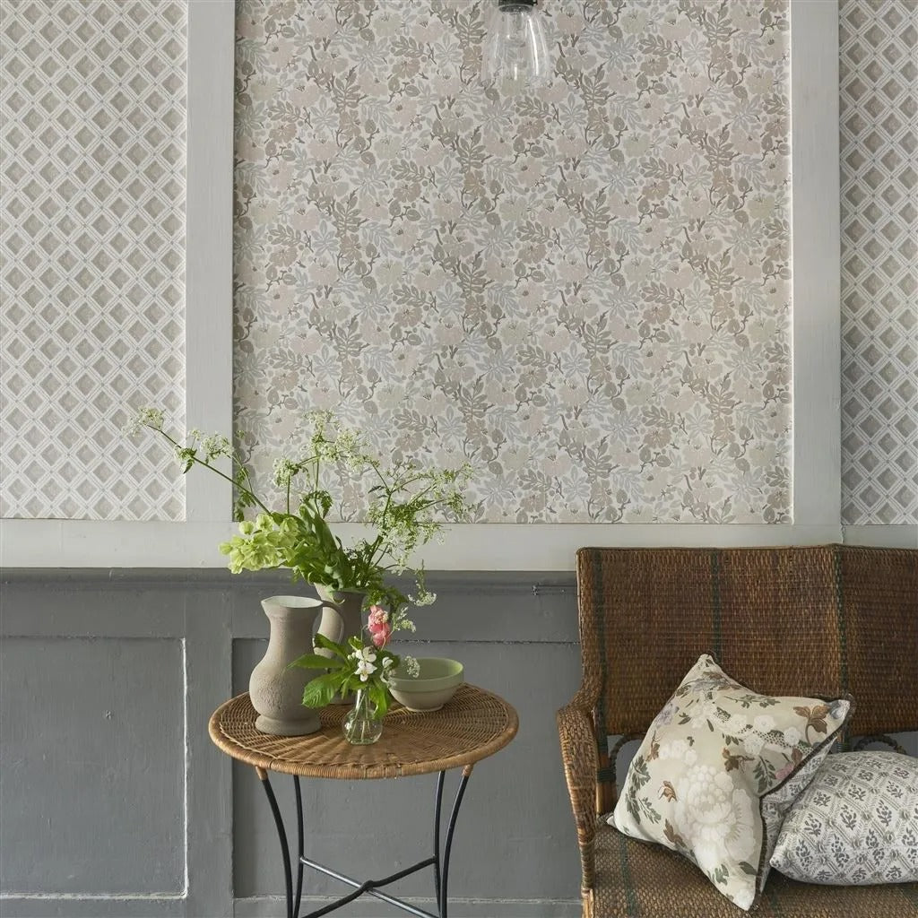 Amsee Geometric Room Wallpaper 3 - Gray