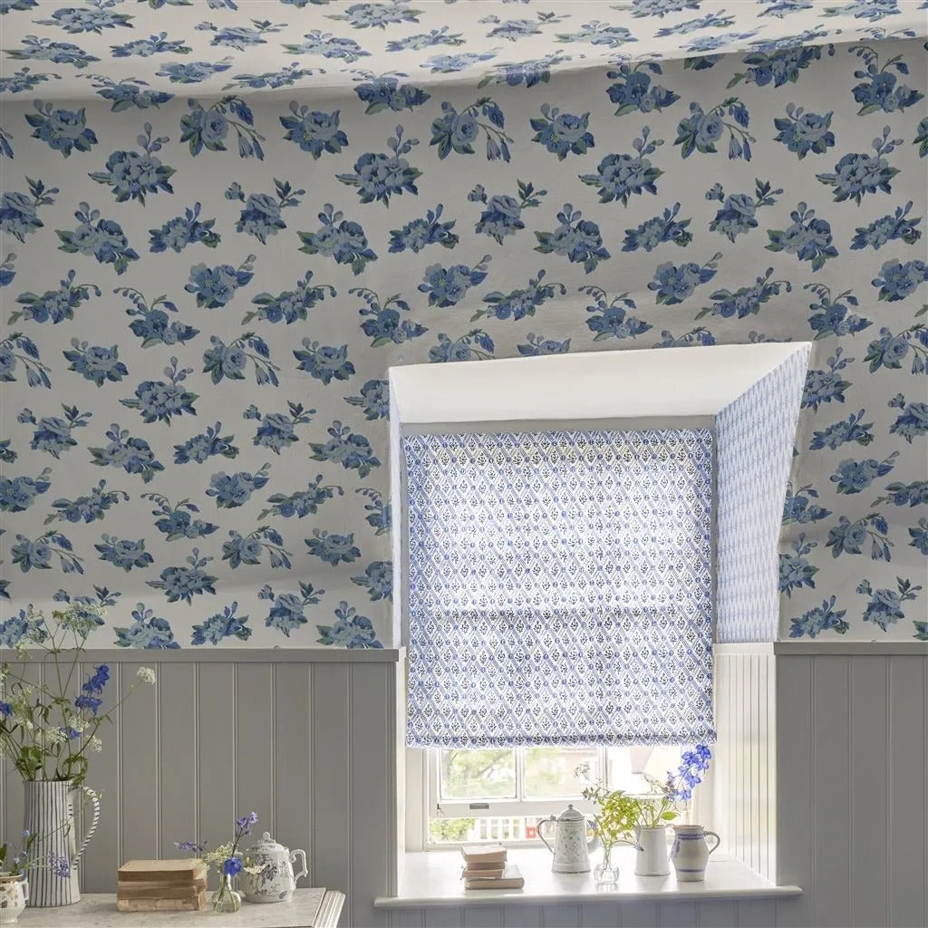 Craven Street Flower Room Wallpaper 2 - Blue