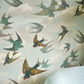 Chimney Swallows Room Wallpaper 2 - Blue