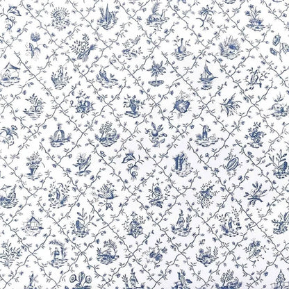 Pillement Wallpaper - Blue