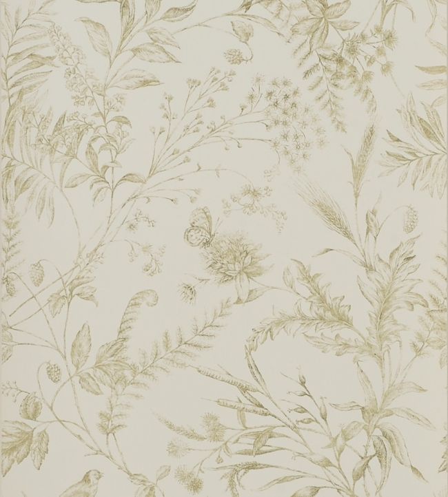 Fern Toile Wallpaper - Sand - Ralph Lauren