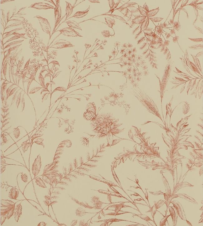 Fern Toile Wallpaper - Pink - Ralph Lauren