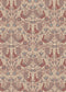 Peacock Fabric - Red - Lewis & Wood