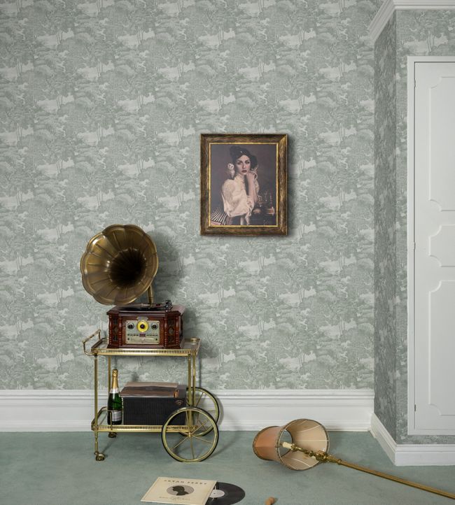 Saint Sebastian Room Wallpaper - Gray