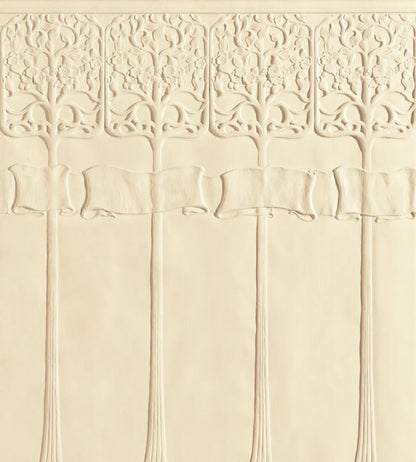 Art Nouveau Dado Wallpaper - Cream
