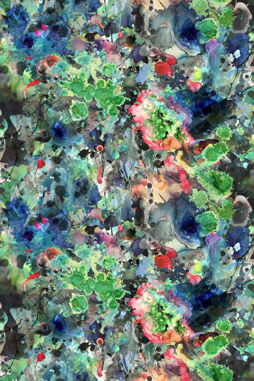 Kaleido Splatt Allover Superwide Wallpaper - Multicolor