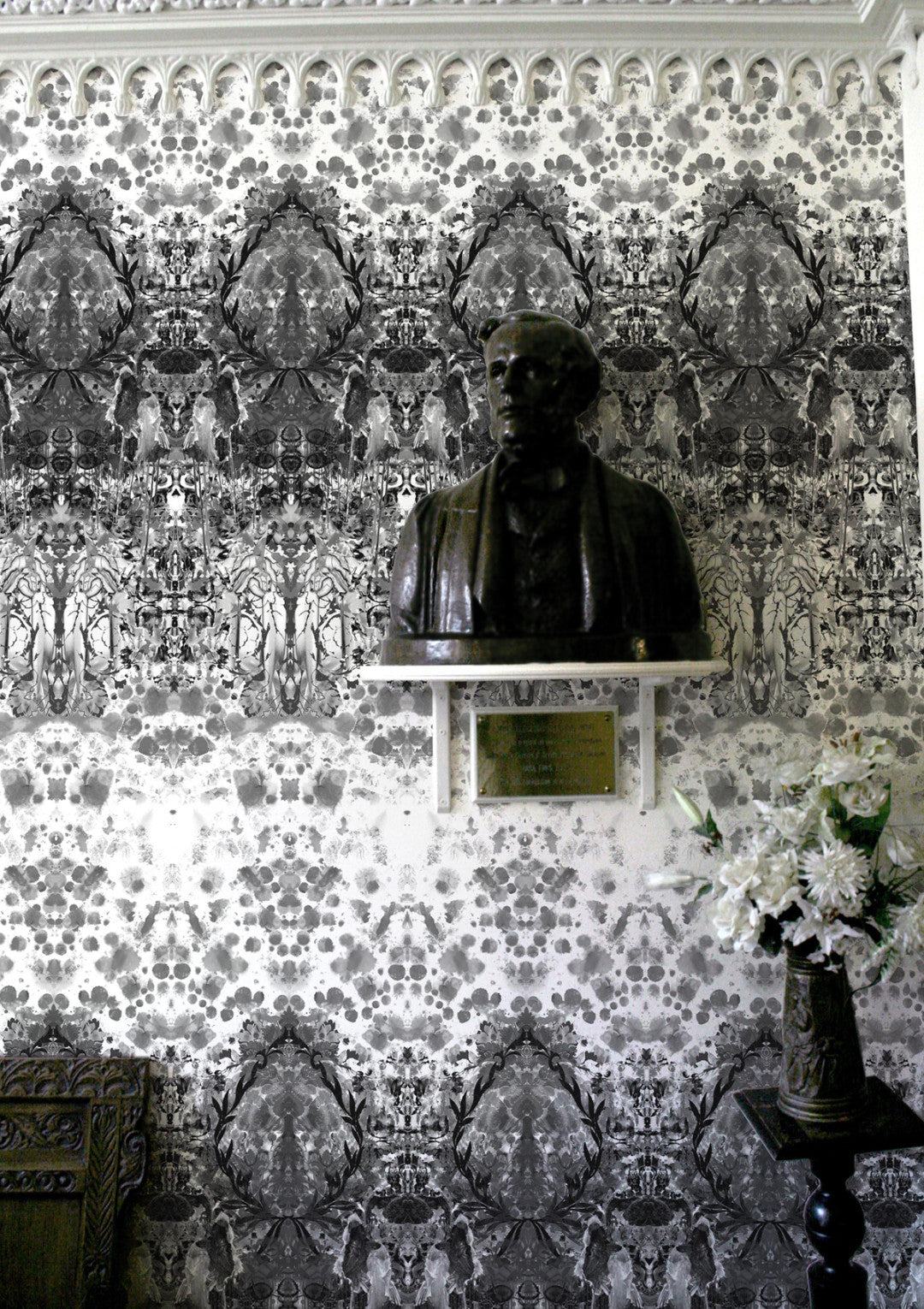 Omni Splatt Room Wallpaper - Gray