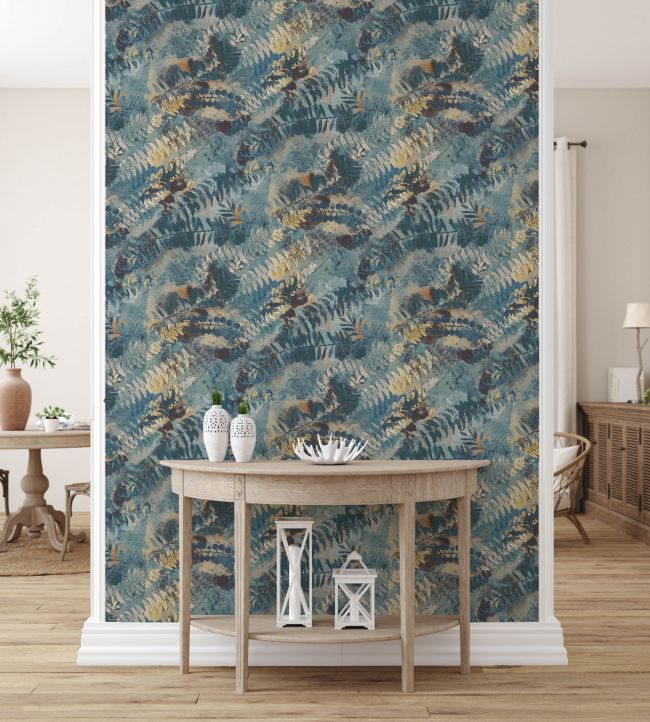 Rydale Room Wallpaper - Blue