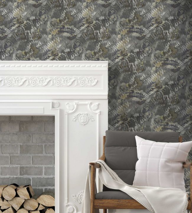 Rydale Room Wallpaper - Gray