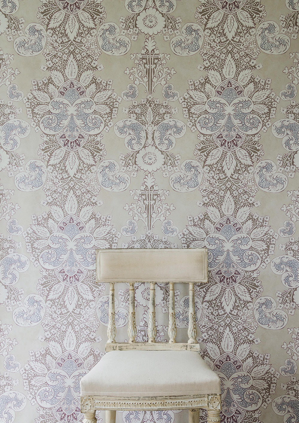 Rococo Wallpaper - Purple - Lewis & Wood