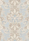 Rococo Wallpaper - Blue - Lewis & Wood