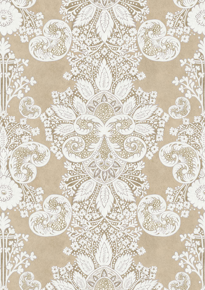 Rococo Wallpaper - Sand - Lewis & Wood