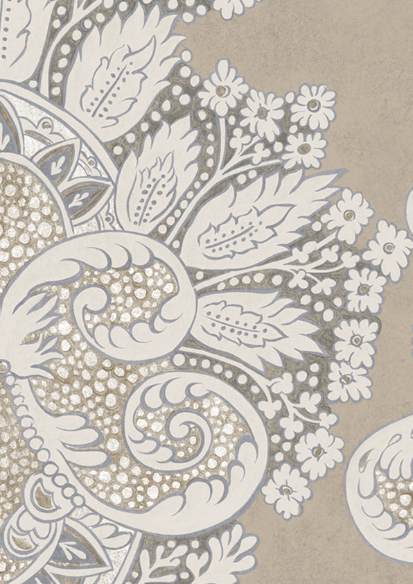 Rococo Wallpaper - Brown - Lewis & Wood