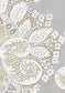 Rococo Wallpaper - Silver - Lewis & Wood