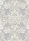 Rococo Wallpaper - Silver - Lewis & Wood