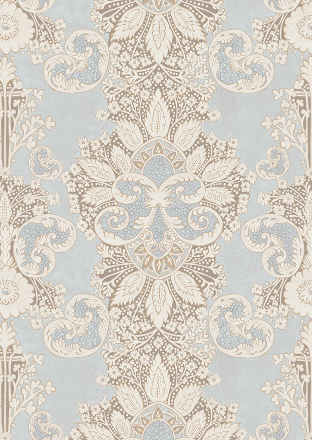 Rococo Wallpaper - Teal - Lewis & Wood