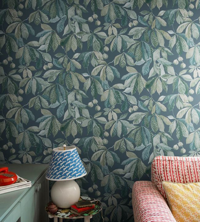 Kersti Room Wallpaper - Blue