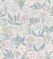 Huset I Solen Wallpaper - Blue