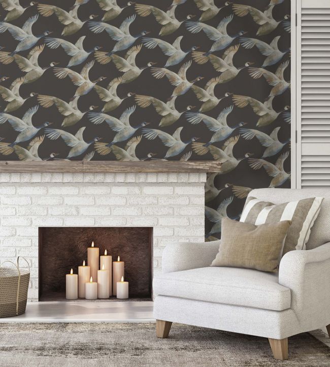 Skein Room Wallpaper - Gray