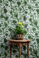 Coral Blotch Cork Room Wallpaper - Green