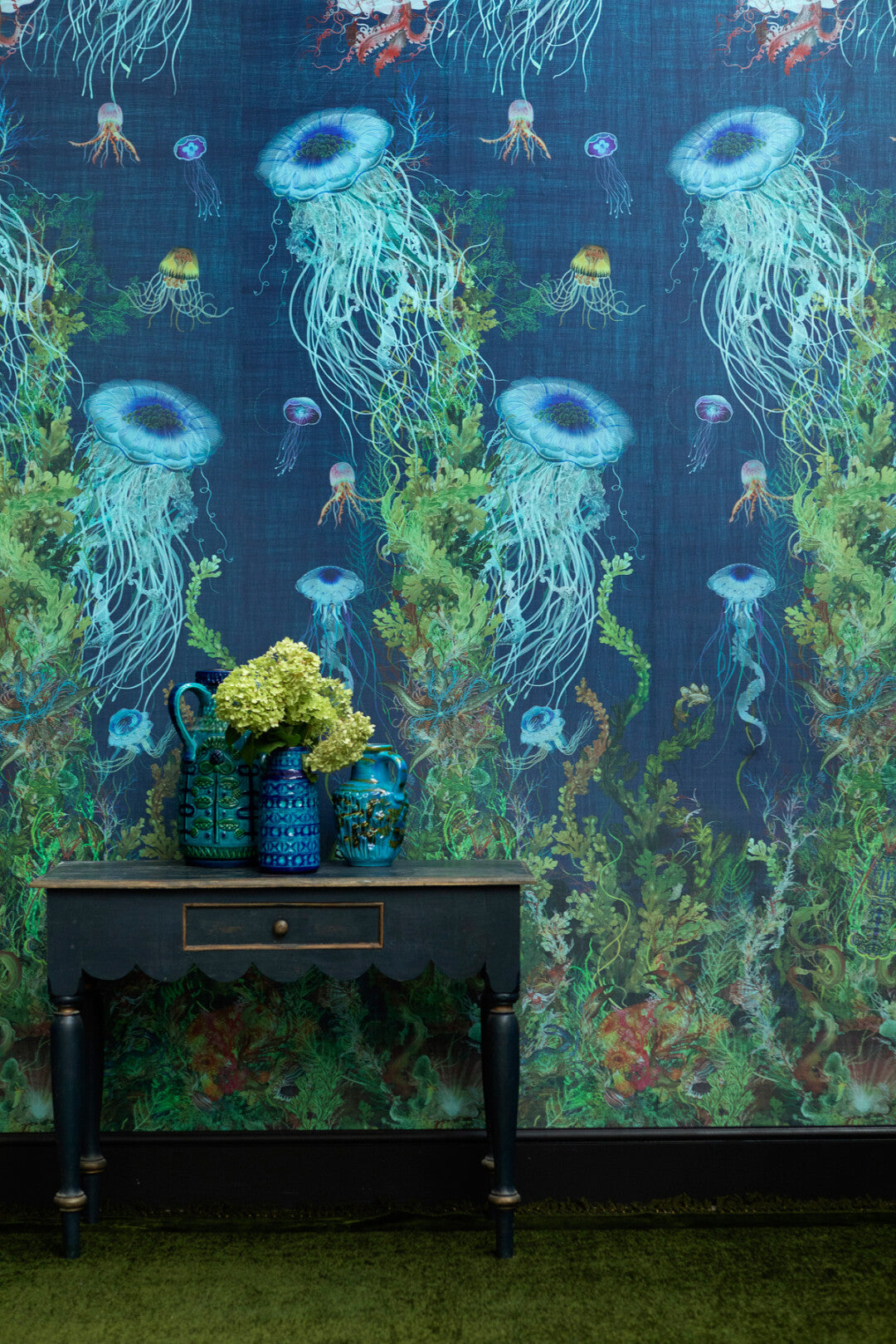 Jellyfish Room Wallpaper Panel - Blue