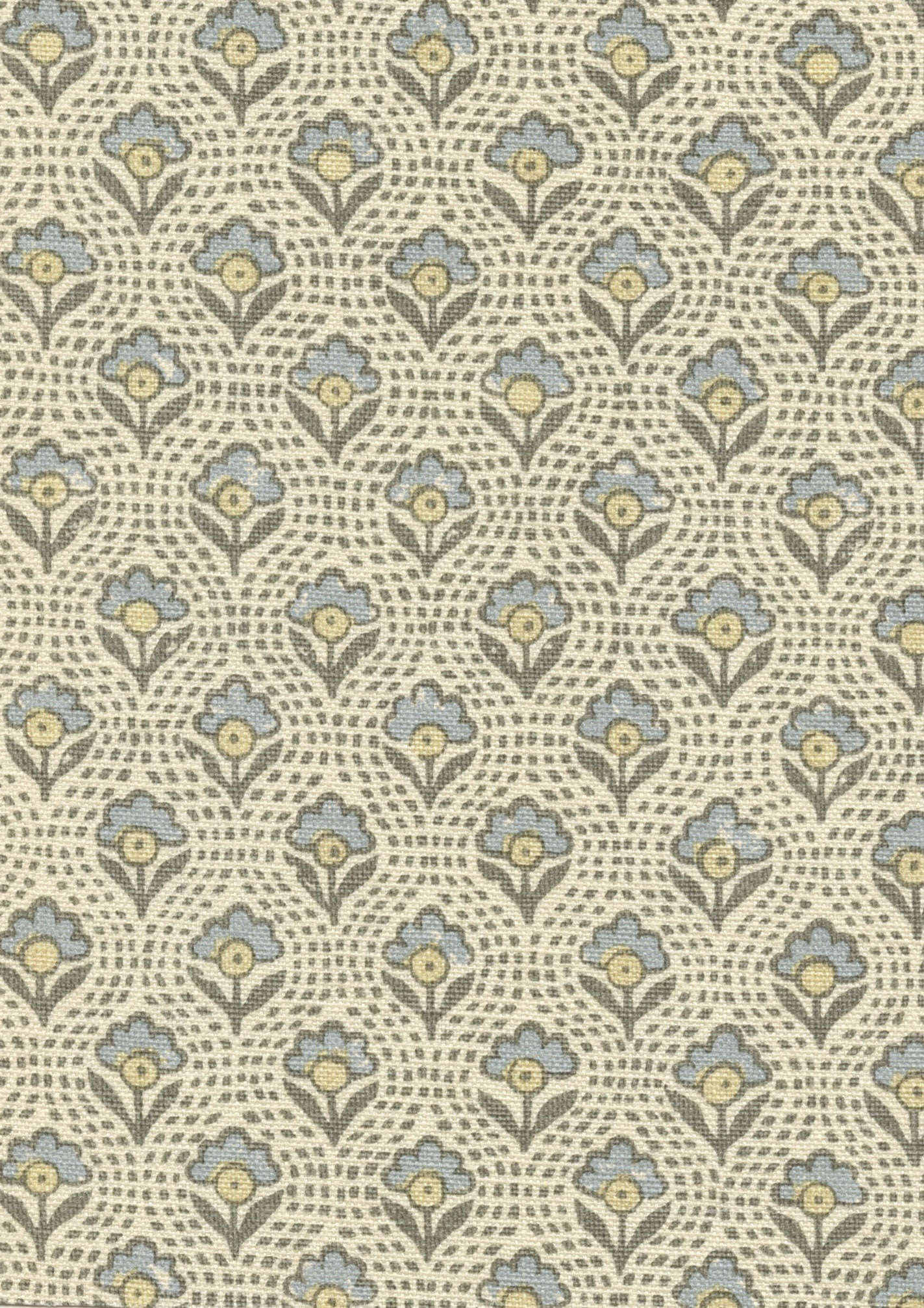 Speedwell Fabric - Blue - Lewis & Wood