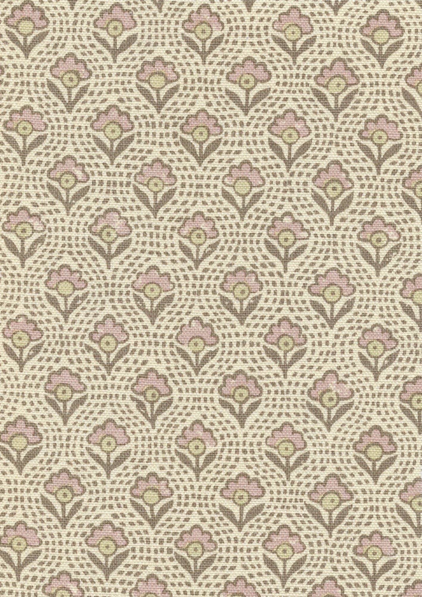 Speedwell Fabric - Pink - Lewis & Wood