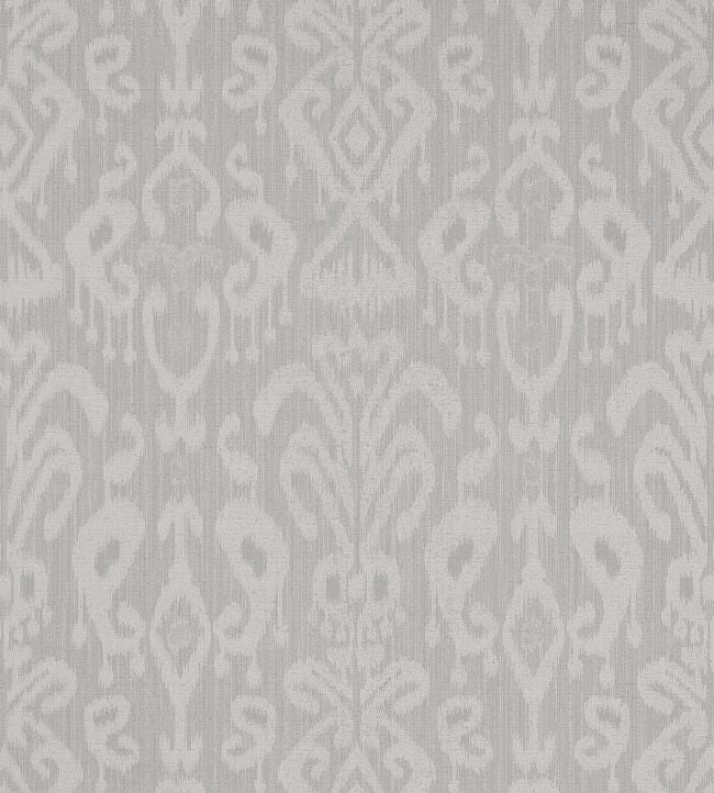 Bravado Ikat Wallpaper - Silver